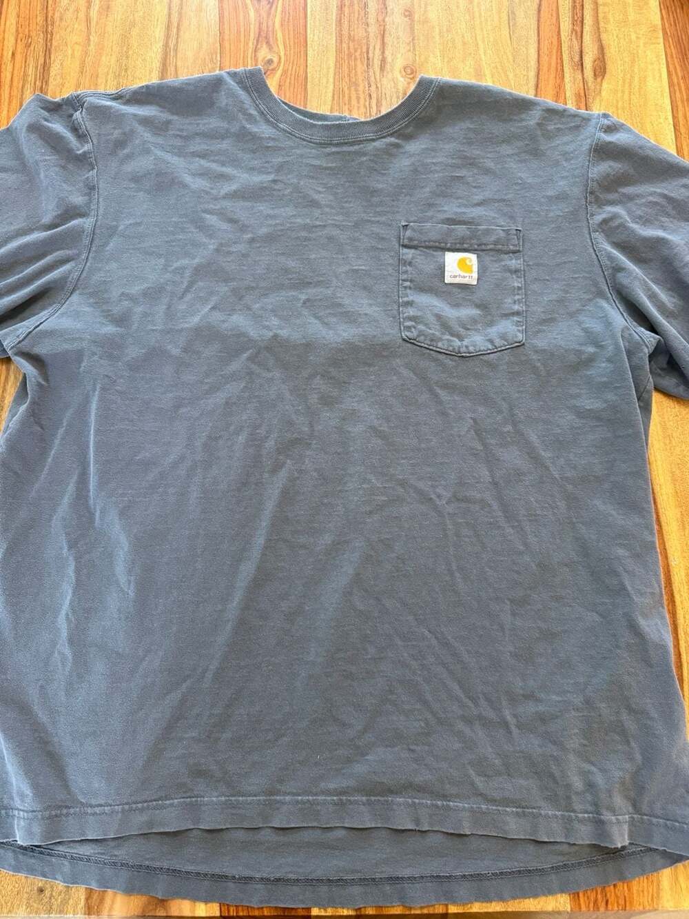 Carhartt K87 Loose Fit Short Sleeve Pocket T-Shirt Blue/Grey Color, XL